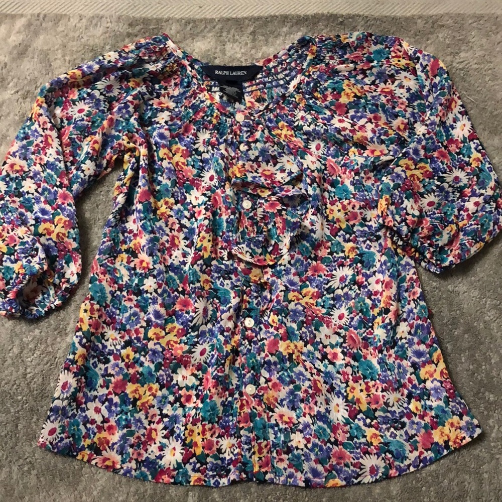 Long sleeve girls blouse